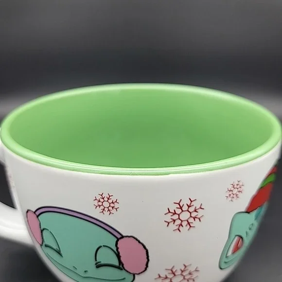 Pokémon Christmas Coffee Mug Cup 24oz Pikachu Charmander‎ Squirtle - Picture 8 of 13